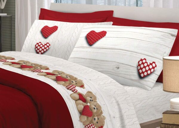 Completo Lenzuolo Pensieri Delicati Cotone – Dis. Orsetti
