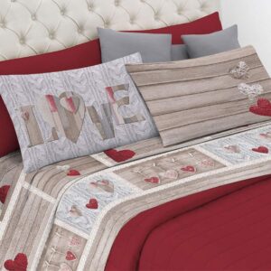 Completo Lenzuolo Pensieri Delicati Cotone – Dis. Shabby in Love