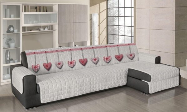 Salvadivano con Penisola Disegno Cuore Appeso Trapuntato Shabby